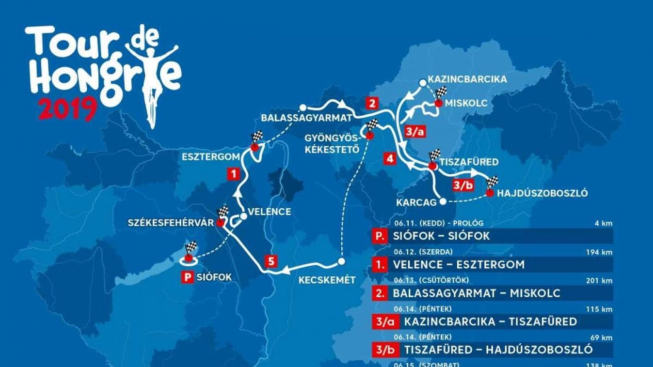 Két nap megyénkben is tekernek