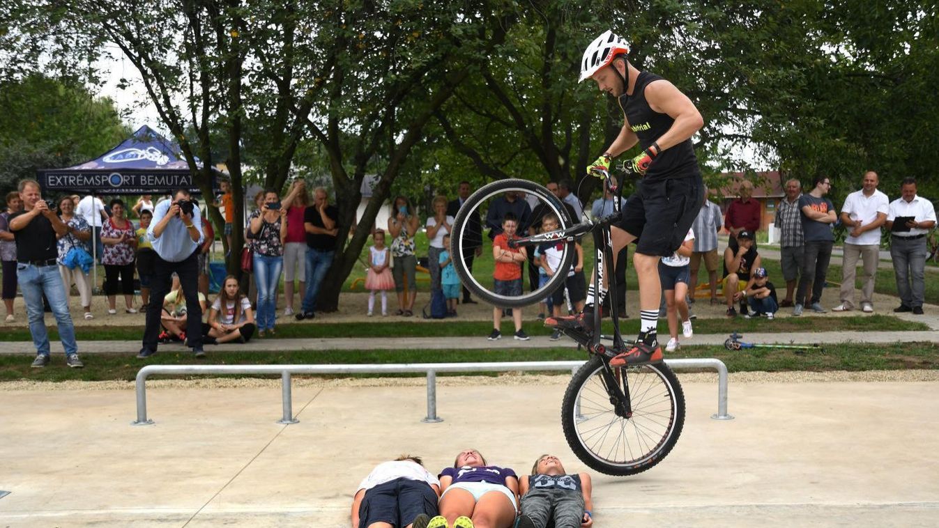 A zöld város program ékessége a sportpark Encsen