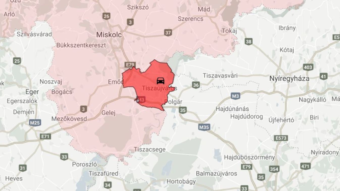 Baleset a 35-ös főút tiszaújvárosi szakaszán