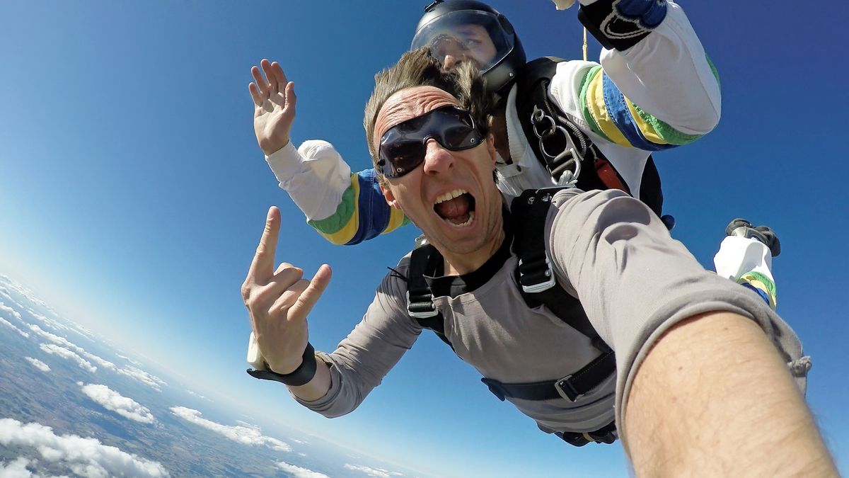 Selfie,Skydiving,Tandem