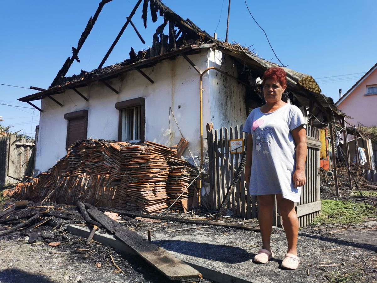 A leégett szentistváni ház lakhatatlanná vált Előtérben Rácz Irma
Fotó: olvasó