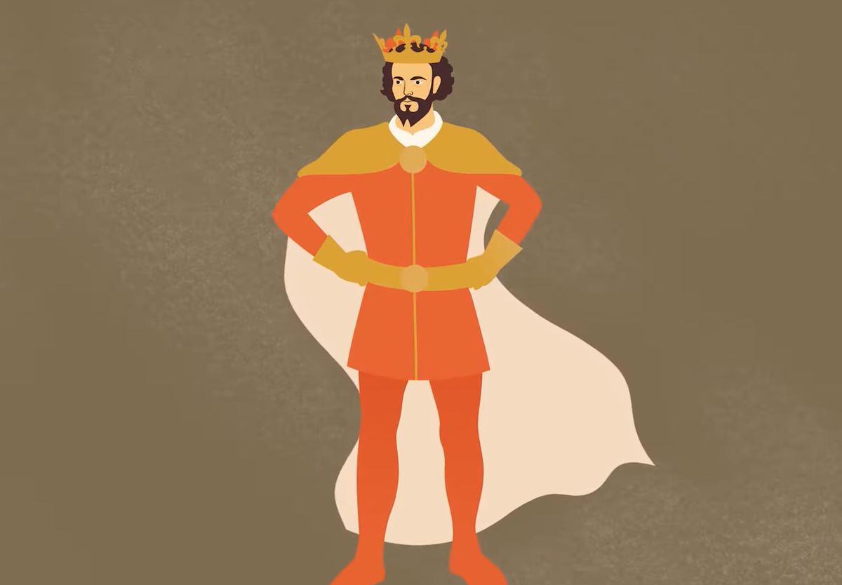 Nagy Lajos király – egy birodalom ura, ahogyan a rajzoló elképzelte