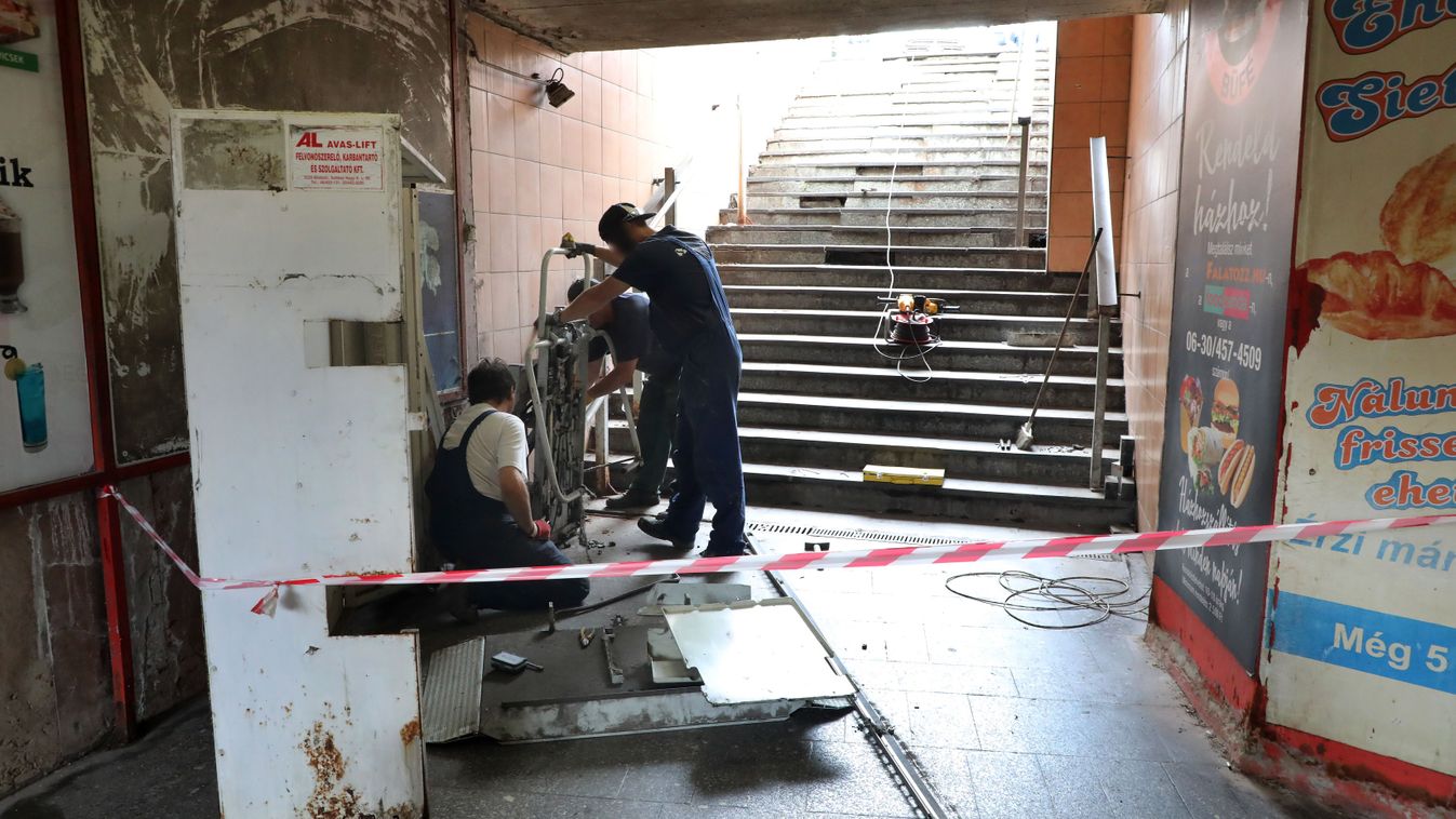 Búza tér: pince lett az aluljáróból