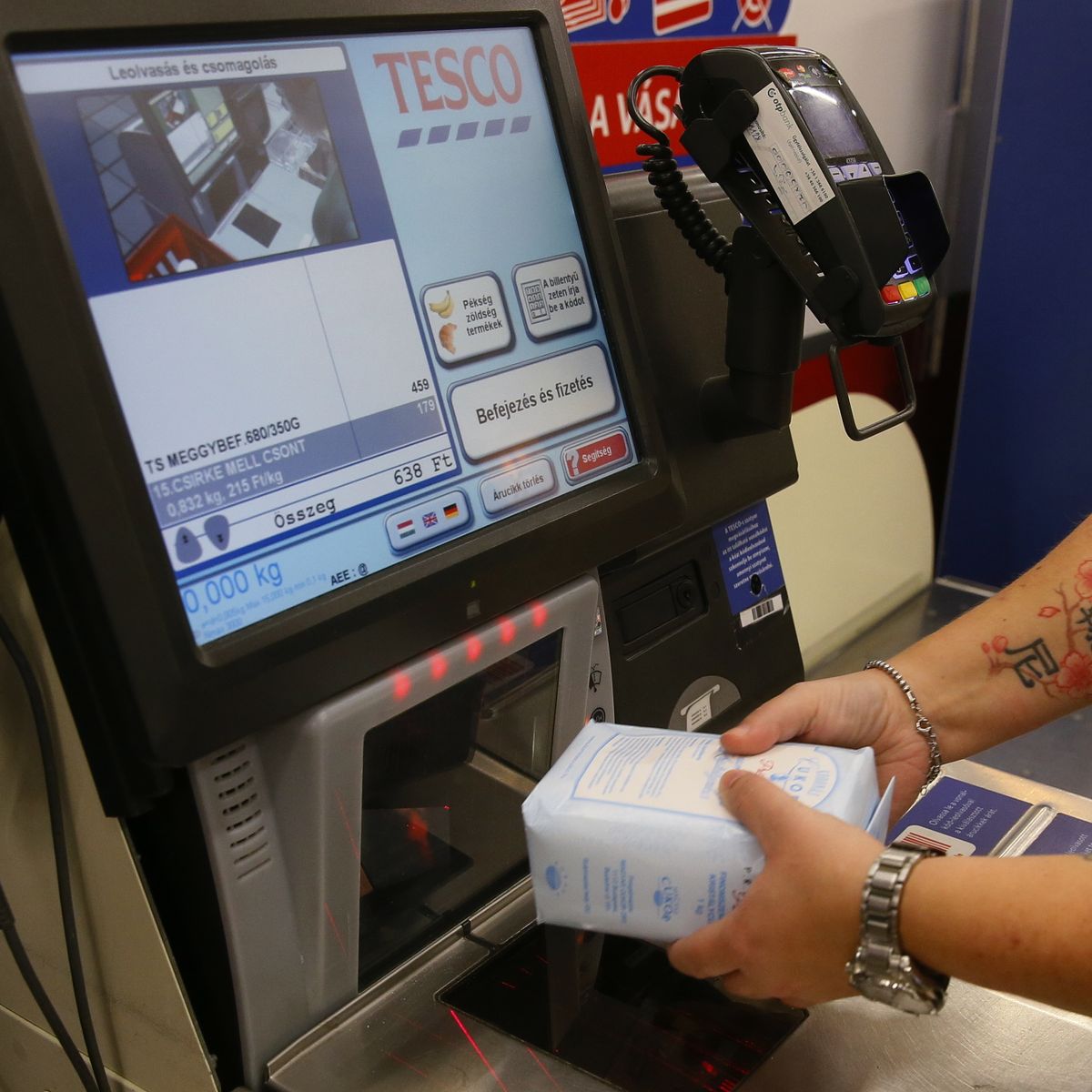 önkiszolgáló automaták