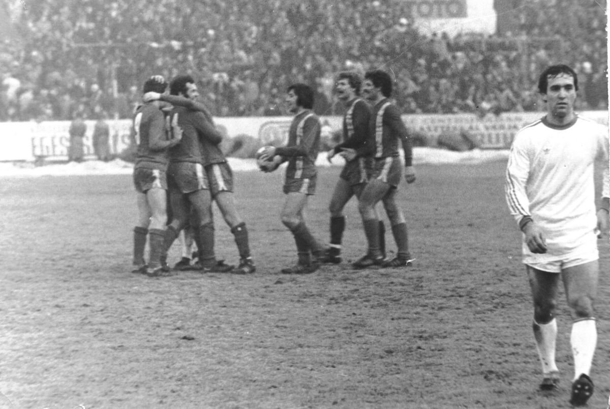 DVTK gólöröm a 1978. február 25-i,  Ferencvárosi TC elleni hazai mérkőzésen