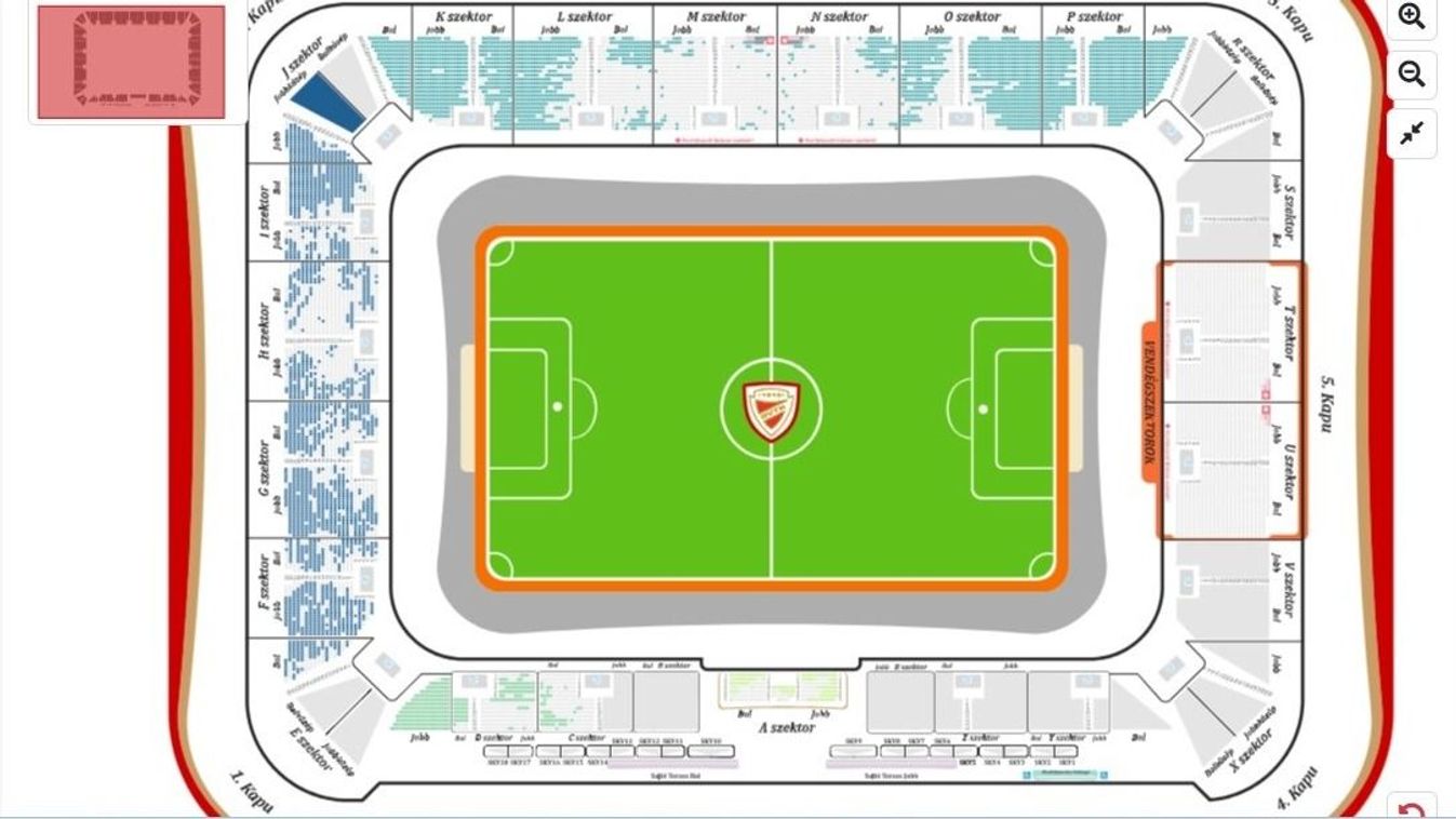 DVTK – Újpest: a vendégszektor megtelt, újabb jegyeket kaphatnak