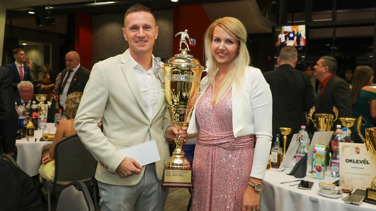 Füleki Csaba játékvezető és párja, Fodor Gabriella Fotó: Mogyorósi Zsolt Pipó 