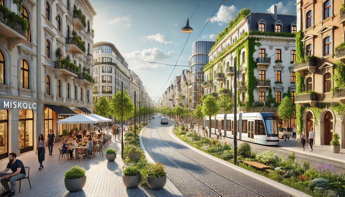 miskolc, miskolc húsz év múlva, belváros, miskolc belvárosa, sétálóutca