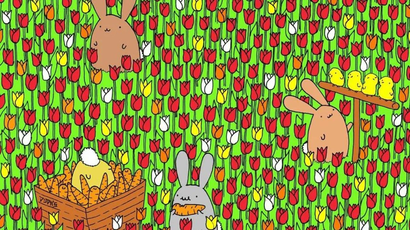 Megtalálod a tojást a nyuszik és a tulipánok között? – Keveseknek sikerül