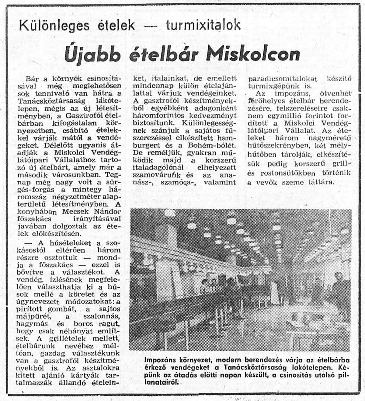 gasztrofol, miskolc, étterem