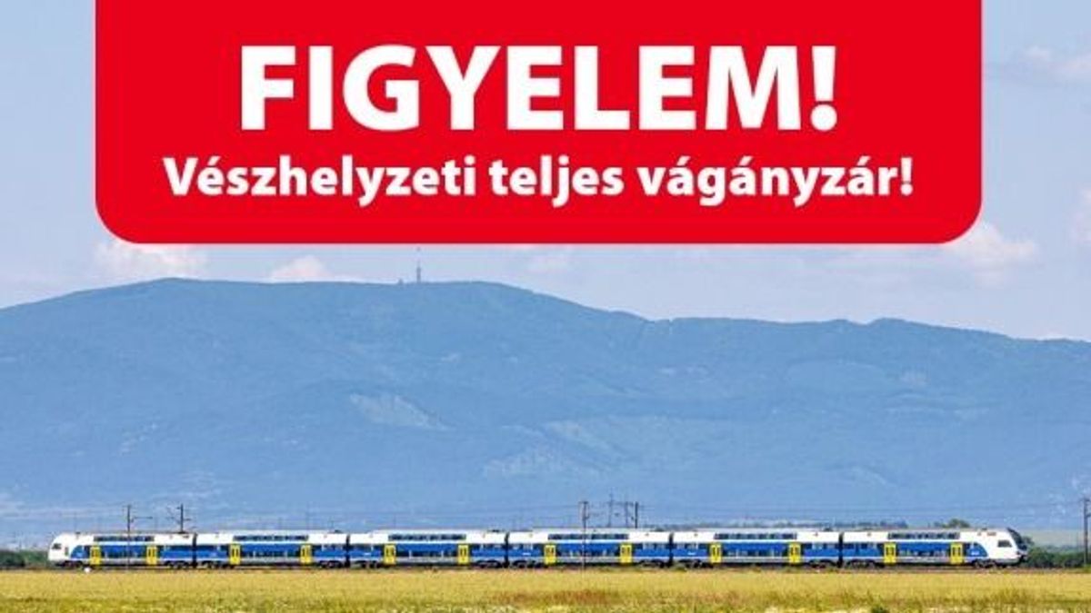 Vészhelyzeti vágányzár: a MÁV azt javasolja, inkább ne utazzanak a miskolci vonalon