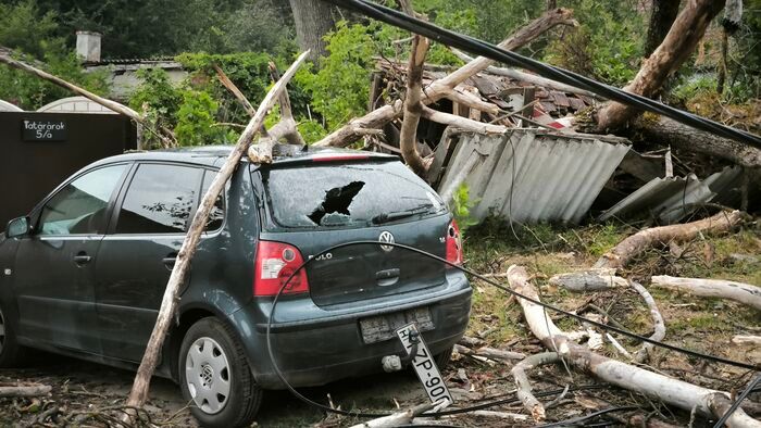 Így csapott le a tomboló vihar Miskolcon
