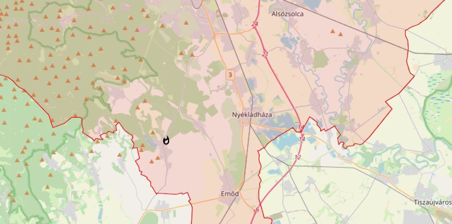 Robbanás Harsányban. Forrás: katasztrófavédelem