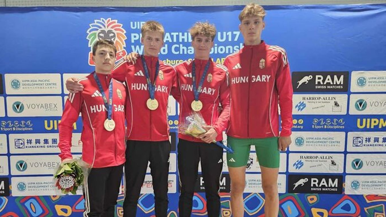 Herczeg Áron világbajnok a magyar csapattal