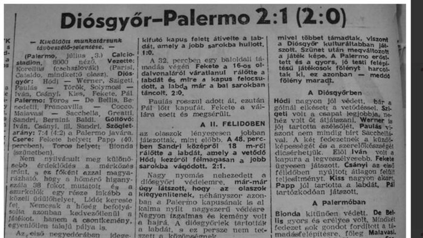 Te jó ég, már hat és fél évtizede volt az első!