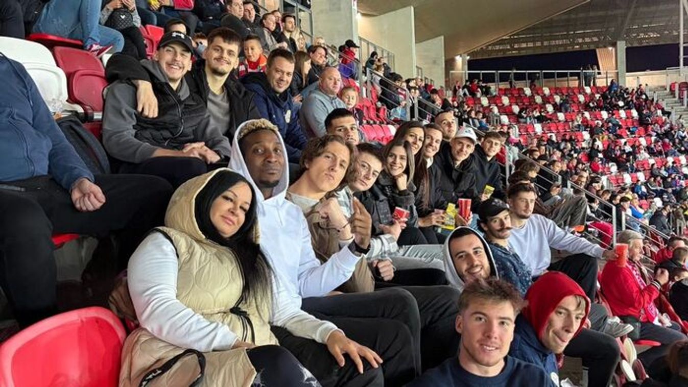 A siker után elmentek Diósgyőrbe, focimeccsre