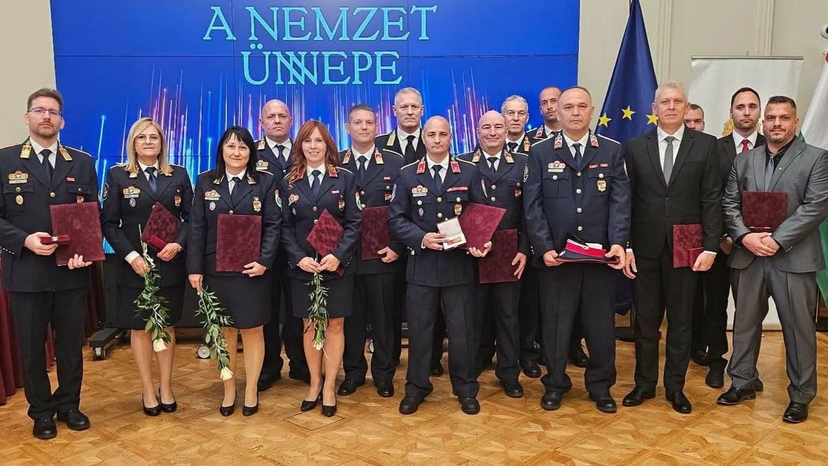 Hatalmas elismerésben részesült egy borsodi tűzoltó Budapesten