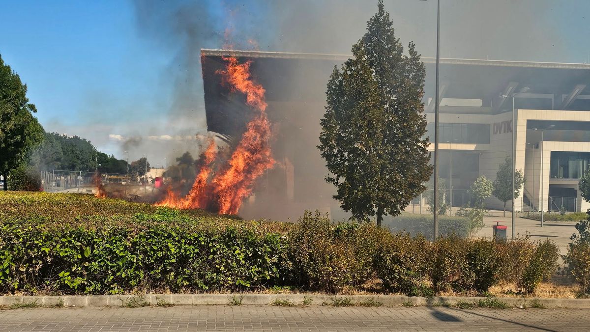 Tűz a DVTK Stadionnál